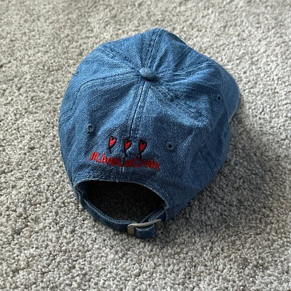 rare lacroix cola embroidered denim hat 🤍 - Picture 7 of 13